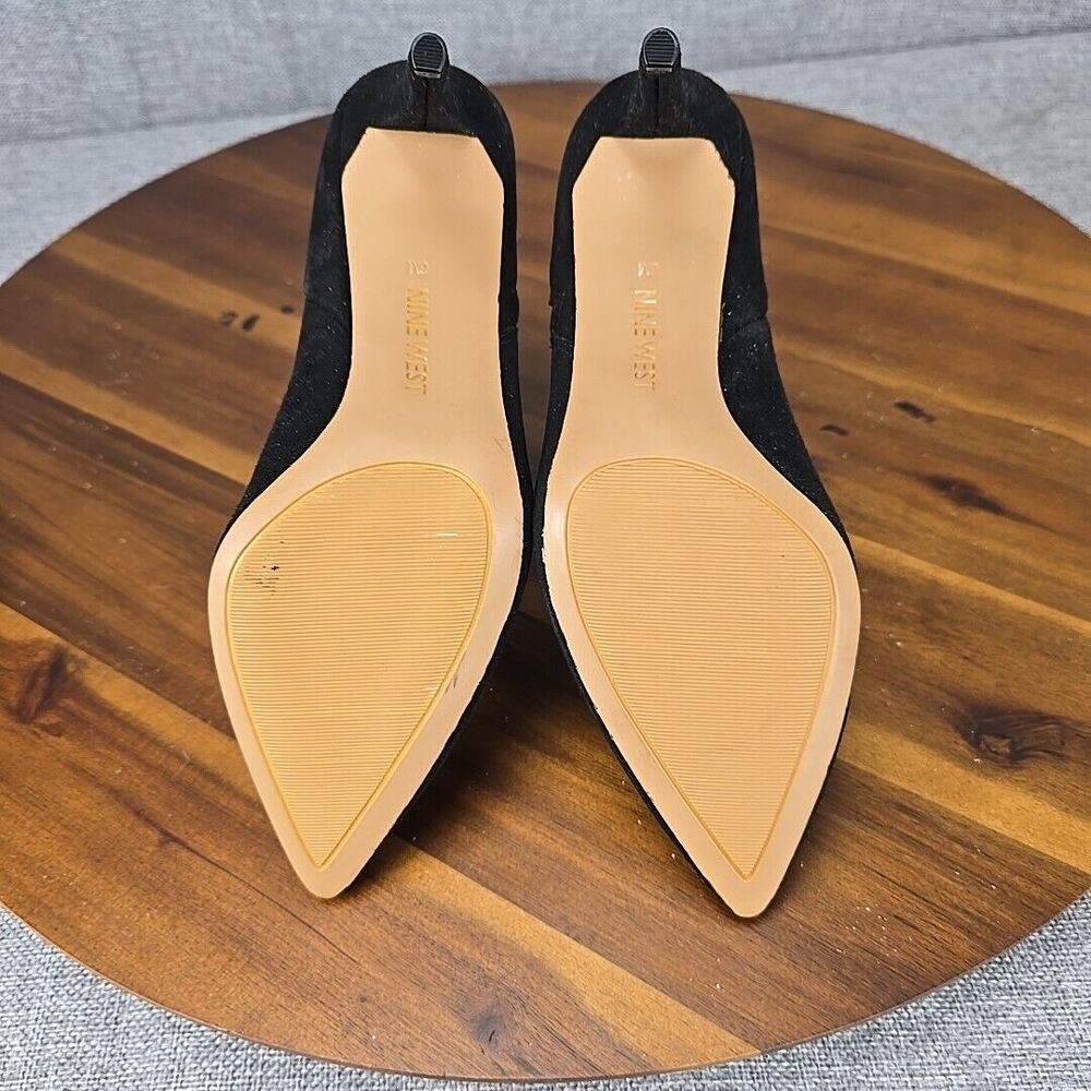 Nine West fast Black heeled bootie Zip closer Size‎  6 - Picture 10 of 11